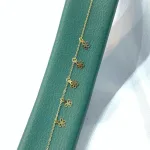 خرید دستبند طلا مونیک آویزدار زنانه و دخترانه شیک