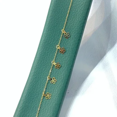 خرید دستبند طلا مونیک آویزدار زنانه و دخترانه شیک