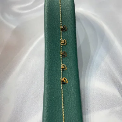 قیمت دستبند طلا مونیک آویزدار زنانه و دخترانه نمادار