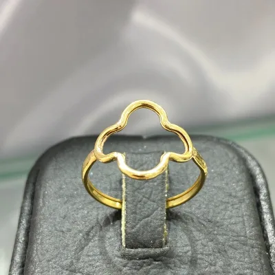 قیمت انگشتر طلا ونکلیف توخالی زنانه و دخترانه ظریف