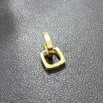 قیمت گوشواره طلا حلقه‌ای مربعی‌ زنانه و دخترانه نمادار