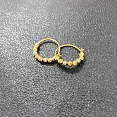 قیمت گوشواره طلا حلقه‌ای البرنادو کوچک زنانه و دخترانه لوکس