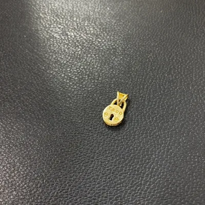 خرید پلاک طلا قفل دخترانه و زنانه ظریف