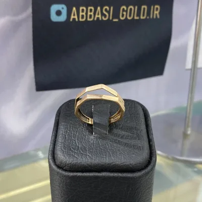 خرید انگشتر طلا چند ضلعی دست دوم زنانه و دخترانه 18 عیار