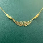قیمت گردنبند طلا لیزری مانلی زنانه و دخترانه 18 عیار
