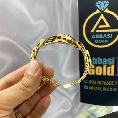 قیمت دستبند طلا پفکی گرازیلا زنانه و دخترانه 18 عیار
