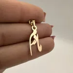 عکس مدل پلاک طلا لیزری طرح مادرم زنانه و دخترانه شیک و جدید زیر یک گرم و سبک