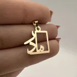 خرید پلاک طلا لیزری طرح کلمه مادر زنانه و دخترانه شیک و جدید زیر یک گرم و سبک