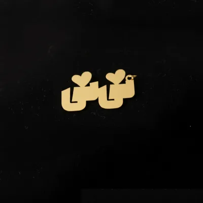 عکس پلاک لیزری طلا نوزاد طرح نی نی دختر و پسر لوکس و جذاب