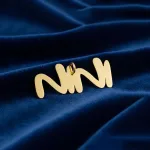 عکس پلاک لیزری طلا نوزاد طرح نی نی دختر و پسر لوکس و جذاب