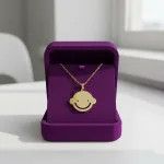 خرید پلاک طلا لیزری نوزاد پسر ظریف سبک