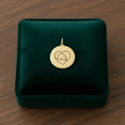 عکس پلاک طرح قلب و نوزاد خیلی شیک