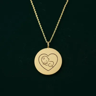 قیمت پلاک طلا لیزری طرح نوزاد دخترو پسر لوکس و جذاب