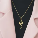 عکس پلاک طلا طرح اسم امیر شیک و کم وزن