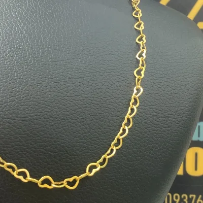 قیمت زنجیر طلا لوکس طرح قلب دخترانه و زنانه جذاب با طرح جدید لاکچری