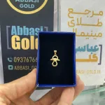 قیمت پلاک طلا لیزری طرح پستونک نوزاد دختر و پسر جدید 18 عیار زیر یک گرم