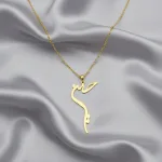 قیمت خرید پلاک لیزری طلا طرح اسم حسین وزن کم 18 عیار