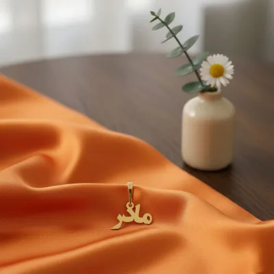 عکس پلاک طلا لیزری طرح مادر شیک و جذاب