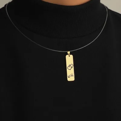 قیمت پلاک طلا لیزری طرح مامان شیک و کم وزن