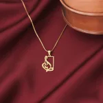 عکس پلاک طلا لیزری اسم رضا ظریف و مینیمال