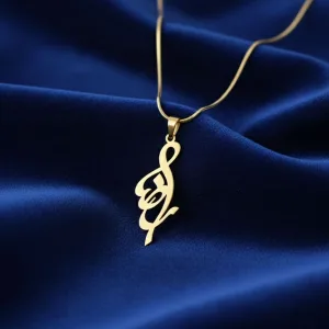 خرید پلاک طلا لیزری اسم رضا 18 عیار و لوکس