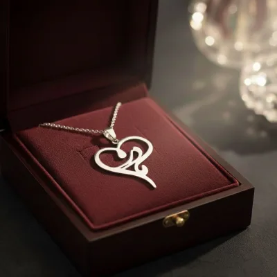 قیمت پلاک طلا لیزری مادر و قلب 18 عیار و لوکس