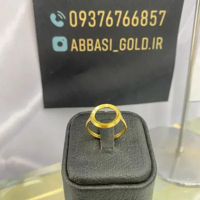 خرید انگشتر طلا مینیمال زنانه و دخترانه 18 عیار زیر یک گرم