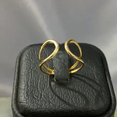 خرید انگشتر طلا مینیمال زنانه و دخترانه زیر 1 گرم و نمادار