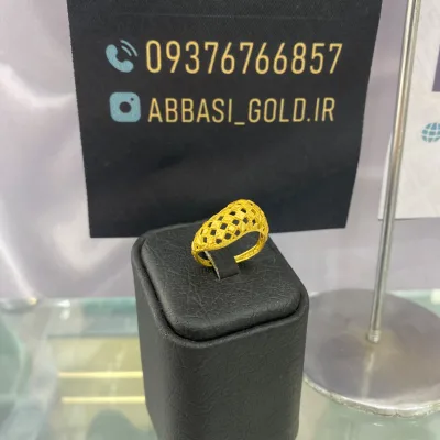قیمت انگشتر طلا فیوژن دست دوم و بدون اجرت زنانه و دخترانه 18 عیار حدود 2 گرم