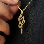عکس مدل پلاک طلا لیزری اسم مریم 18 عیار سبک و ظریف