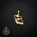 خرید پلاک طلا ایران و فروهر با وزن سبک زیر 1 گرم 18 عیار