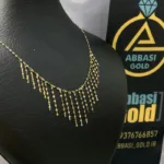 خرید گردنبند طلا شرابه ای زنانه ظریف و مینیمال 18 عیار سبک