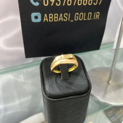 قیمت انگشتر طلا دو ردیفه زنانه ساده و مینیمال 18 عیار زیر یک گرم
