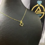 قیمت پلاک مفتولی ونکلیف زنانه 18 عیار ساده و مینیمال زیر 200 سوت