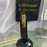 قیمت عکس مدل دستبند طلا چرم مردانه اسپرت شیک و جدید 18 عیار زیر 500 سوت