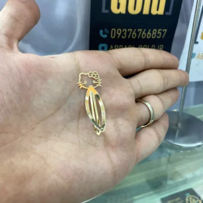 قیمت سنجاق سر طلا کیتی فانتزی و مینیمال دخترانه و بچگانه 18 عیار زیر 1 گرم