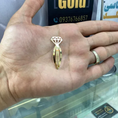 قیمت سنجاق سر طلا الماس شیک و جدید دخترانه و بچگانه 18 عیار زیر یک گرم