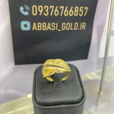 خرید انگشتر طلا ‌تراش زنانه و دخترانه 18 عیار بالای 2 گرم