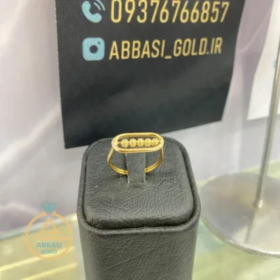 عکس مدل جدید انگشتر طلا ‌گوی مینیمال زنانه و دخترانه شیک و زیر یک گرم