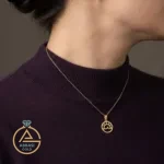 خرید پلاک طلا خورشید و موج دریا زنانه و دخترانه مینیمال و فانتزی زیر 1 گرم