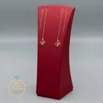 قیمت گوشواره طلا بخیه ای پروانه مینیمال زنانه و دخترانه ظریف 18 عیار زیر یک گرم