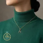 قیمت پلاک لیزری طلا دم وال ساده و ظریف زنانه و دخترانه زیر 200 سوت 18 عیار