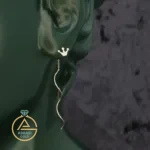 خرید گوشواره طلا کرلی تاج فانتزی زنانه و دخترانه 18 عیار جدید با وزن پایین