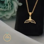 قیمت پلاک طلا لیزری دم وال طرح دار جدید زنانه و دخترانه شیک و جدید زیر 500 سوت