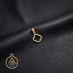عکس پلاک پلاک طلا ونکلیف توخالی مینیمال زنانه و دخترانه 18 عیار زیر 500 سوت
