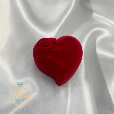 خرید جعبه جواهر قلب قرمز با طرح گل فانتزی و مینیمال شیک و جدید