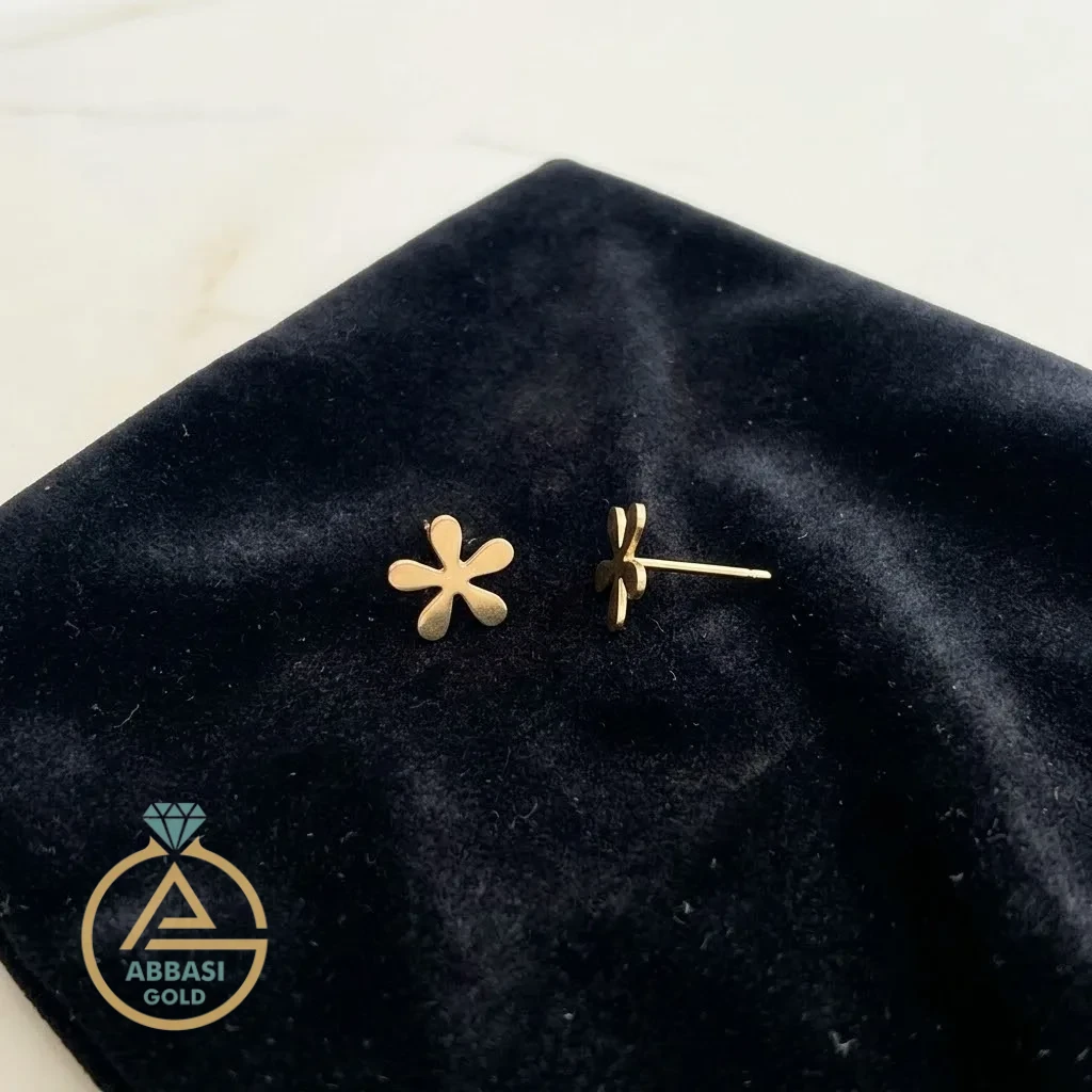 گوشواره طلا گل یاس زنانه کد 3560 SF