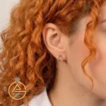 خرید گوشواره طلا میخی ماه و حلقه زنانه و دخترانه شیک و جدید زیر یک گرم