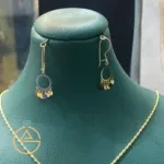 قیمت نیم ست طلا خلیجی دایره زنانه و دخترانه جدید حدود 1 گرمی 18 عیار